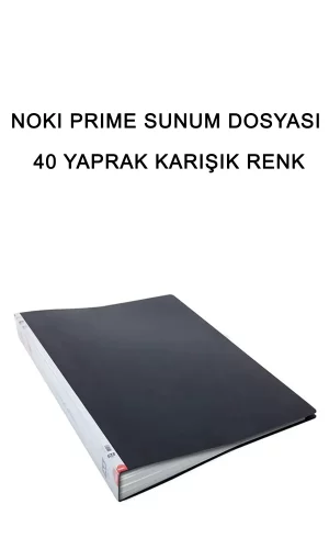 Noki Prime Sunum Dosyası 40 Yaprak Karışık Renk