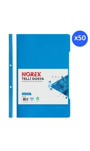 Norex Telli Dosya Mavi 50li Royaleks-DER.UL50T-130
