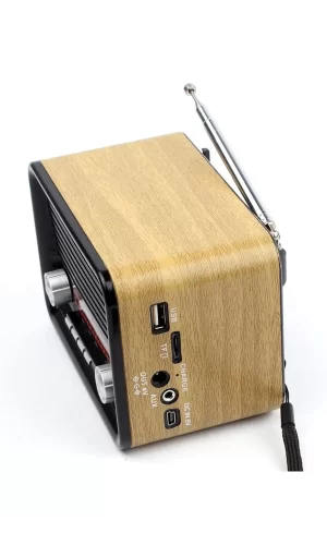Nostalji Radyo Nns Ns-1537bt Şarjlı Fm Radyo Bluetooth Usb Aux Tf