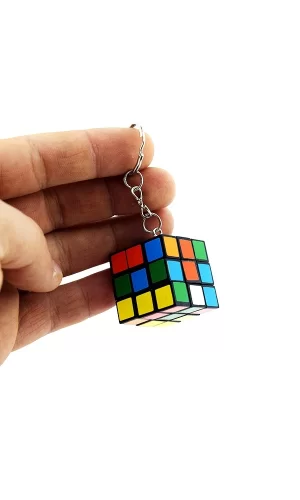 Nostaljik Zeka Küpü Sihirli Mini Rubik Anahtarlık