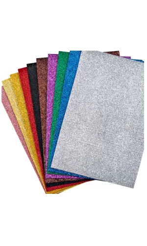 Nova Color Eva Kağıdı ( Süngeri ) 20x30 Simli Yapışkanlı