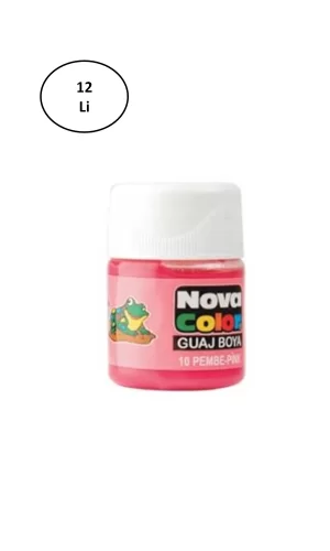 Nova Color Guaj Boya Pembe Şişe Nc-112 12li