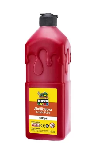 Nova Color Nc-222 Akrilik Boya 1 Kg. Kırmızı