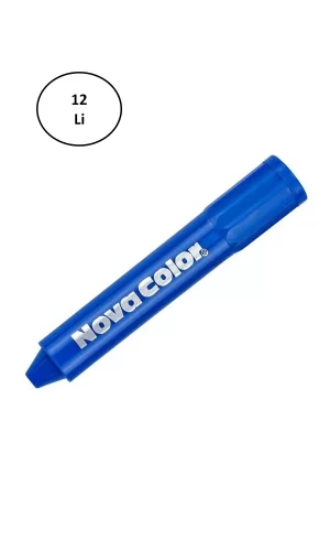 Nova Color Yüz Boyası Tek Renk Mavi 12li