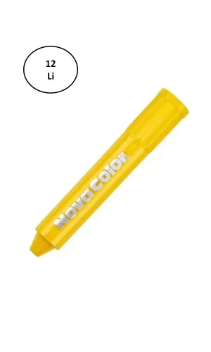 Nova Color Yüz Boyası Tek Renk Sarı 12li