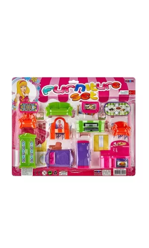 Nzm-102 Nizam, Mini Furniture - Büyük Eşya Seti / +3 Yaş