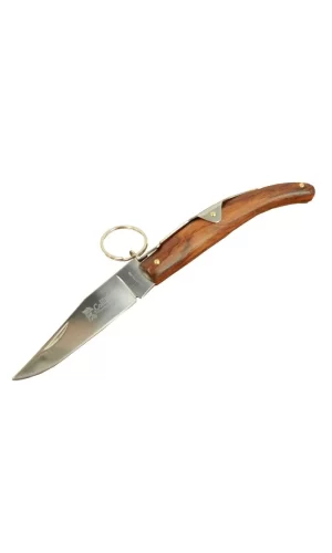 Okapi Gc2079b Kahverengi Kamp Çakı 19cm - Manuel, Kemerlikli, Ahşap Sap