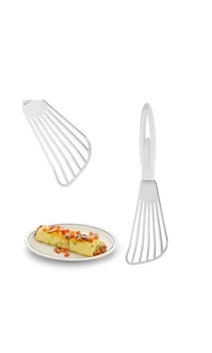 Omlet Krep Spatulası Balerin Saplı Metal Krep Omlet Çevirici