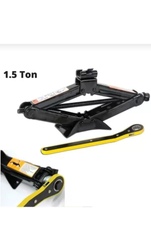 Luz&Pos Oto Kriko Araç Kaldirma Krikosu 1,5 Ton Makas Tip Cırcırlı - Siyah