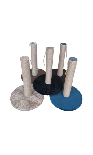 Oval Tabanlı Organik Jut Halat Sargı Kedi Tırmalama Tahtası 40 cm