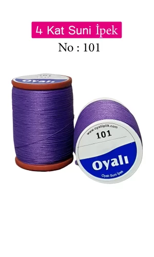 Oyalı 4 Kat Suni İpek İplik İğne Oyası Boncuk İpi Tığ Oyası No:101