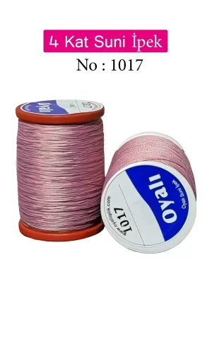 Oyalı 4 Kat Suni İpek İplik İğne Oyası Boncuk İpi Tığ Oyası No:1017