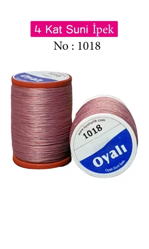 Oyalı 4 Kat Suni İpek İplik İğne Oyası Boncuk İpi Tığ Oyası No:1018