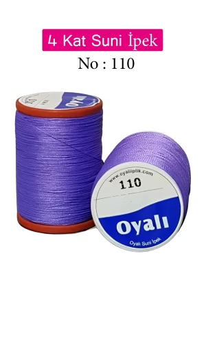 Oyalı 4 Kat Suni İpek İplik İğne Oyası Boncuk İpi Tığ Oyası No:110