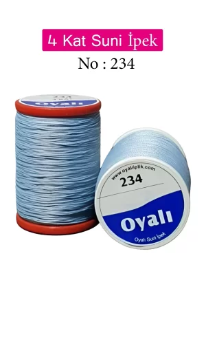 Oyalı 4 Kat Suni İpek İplik İğne Oyası Boncuk İpi Tığ Oyası No:234