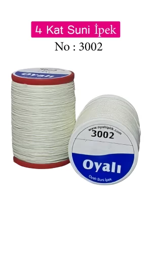 Oyalı 4 Kat Suni İpek İplik İğne Oyası Boncuk İpi Tığ Oyası No:3002