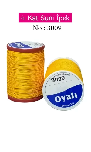 Oyalı 4 Kat Suni İpek İplik İğne Oyası Boncuk İpi Tığ Oyası No:3009