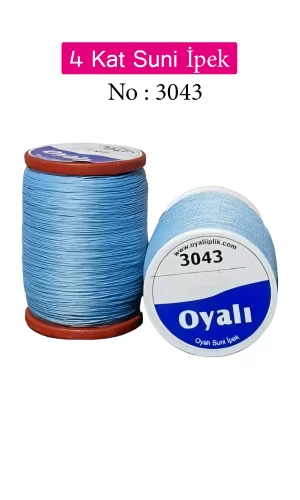 Oyalı 4 Kat Suni İpek İplik İğne Oyası Boncuk İpi Tığ Oyası No:3043