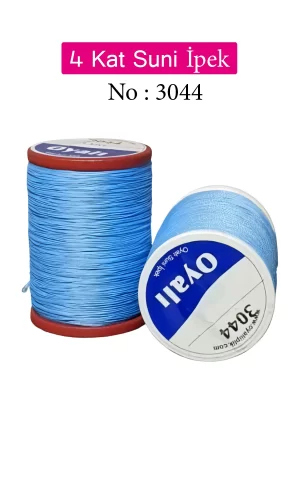 Oyalı 4 Kat Suni İpek İplik İğne Oyası Boncuk İpi Tığ Oyası No:3044