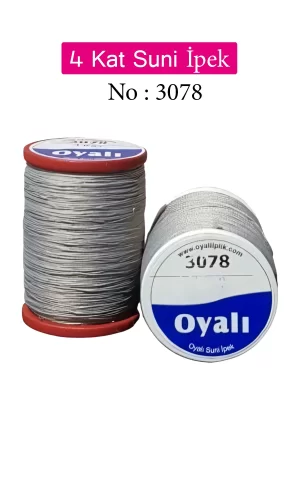 Oyalı 4 Kat Suni İpek İplik İğne Oyası Boncuk İpi Tığ Oyası No:3078