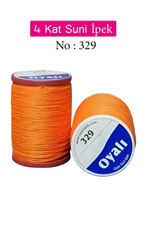 Oyalı 4 Kat Suni İpek İplik İğne Oyası Boncuk İpi Tığ Oyası No:329