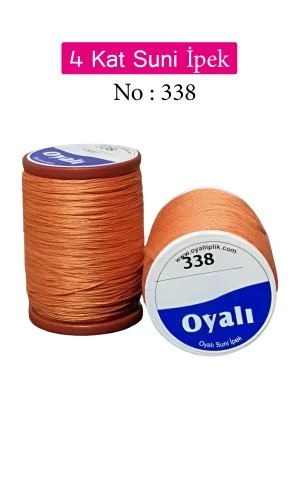 Oyalı 4 Kat Suni İpek İplik İğne Oyası Boncuk İpi Tığ Oyası No:338