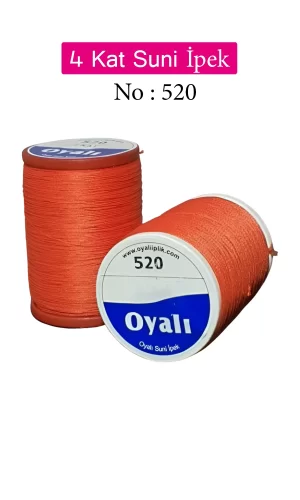 Oyalı 4 Kat Suni İpek İplik İğne Oyası Boncuk İpi Tığ Oyası No:520