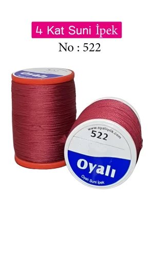 Oyalı 4 Kat Suni İpek İplik İğne Oyası Boncuk İpi Tığ Oyası No:522