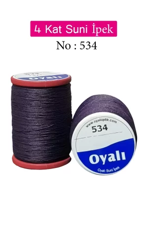 Oyalı 4 Kat Suni İpek İplik İğne Oyası Boncuk İpi Tığ Oyası No:534