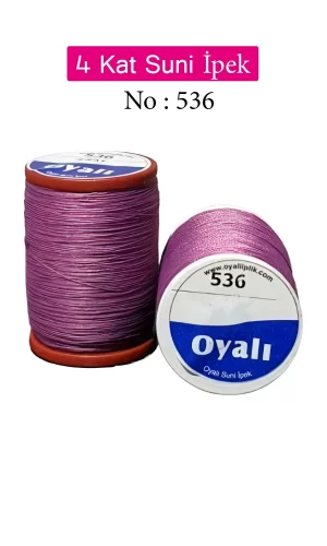 Oyalı 4 Kat Suni İpek İplik İğne Oyası Boncuk İpi Tığ Oyası No:536
