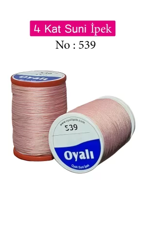 Oyalı 4 Kat Suni İpek İplik İğne Oyası Boncuk İpi Tığ Oyası No:539