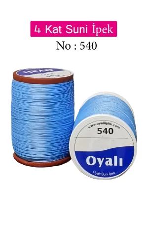 Oyalı 4 Kat Suni İpek İplik İğne Oyası Boncuk İpi Tığ Oyası No:540