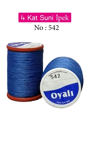 Oyalı 4 Kat Suni İpek İplik İğne Oyası Boncuk İpi Tığ Oyası No:542
