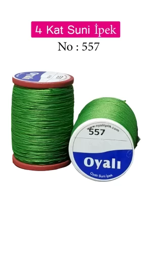 Oyalı 4 Kat Suni İpek İplik İğne Oyası Boncuk İpi Tığ Oyası No:557