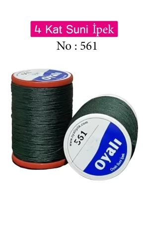 Oyalı 4 Kat Suni İpek İplik İğne Oyası Boncuk İpi Tığ Oyası No:561