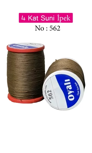 Oyalı 4 Kat Suni İpek İplik İğne Oyası Boncuk İpi Tığ Oyası No:562