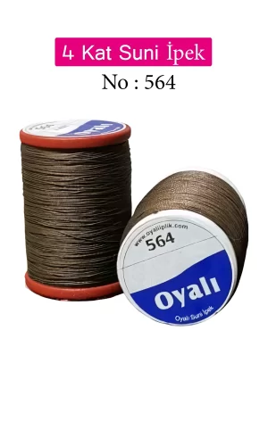 Oyalı 4 Kat Suni İpek İplik İğne Oyası Boncuk İpi Tığ Oyası No:564