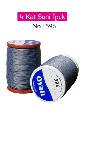 Oyalı 4 Kat Suni İpek İplik İğne Oyası Boncuk İpi Tığ Oyası No:596