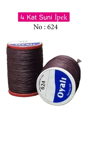 Oyalı 4 Kat Suni İpek İplik İğne Oyası Boncuk İpi Tığ Oyası No:624