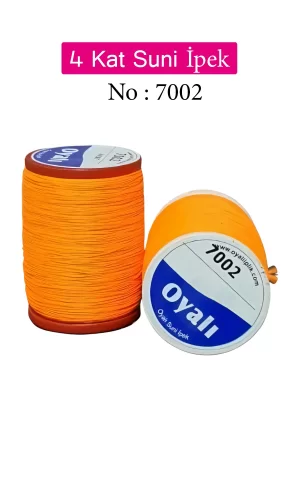 Oyalı 4 Kat Suni İpek İplik İğne Oyası Boncuk İpi Tığ Oyası No:7002