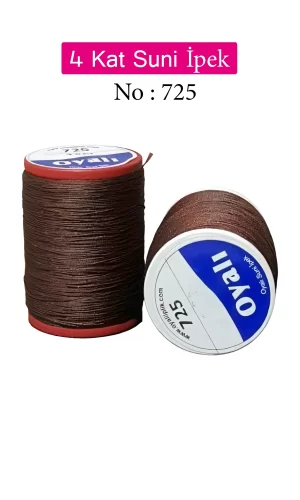 Oyalı 4 Kat Suni İpek İplik İğne Oyası Boncuk İpi Tığ Oyası No:725