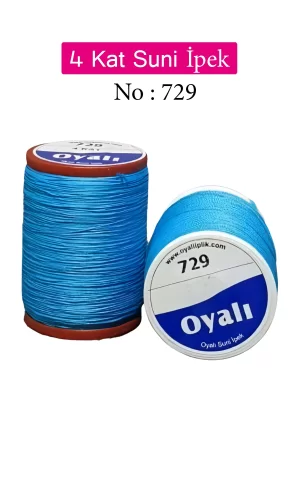Oyalı 4 Kat Suni İpek İplik İğne Oyası Boncuk İpi Tığ Oyası No:729