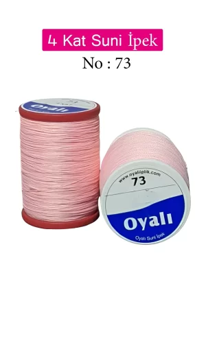 Oyalı 4 Kat Suni İpek İplik İğne Oyası Boncuk İpi Tığ Oyası No:73