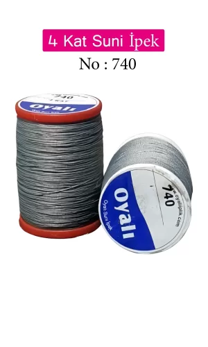 Oyalı 4 Kat Suni İpek İplik İğne Oyası Boncuk İpi Tığ Oyası No:740