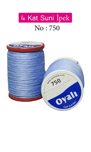 Oyalı 4 Kat Suni İpek İplik İğne Oyası Boncuk İpi Tığ Oyası No:750