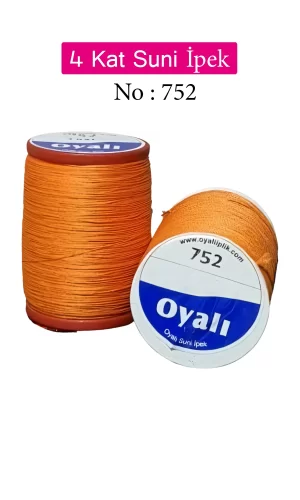 Oyalı 4 Kat Suni İpek İplik İğne Oyası Boncuk İpi Tığ Oyası No:752