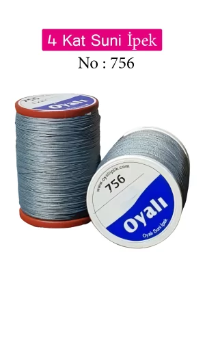 Oyalı 4 Kat Suni İpek İplik İğne Oyası Boncuk İpi Tığ Oyası No:756