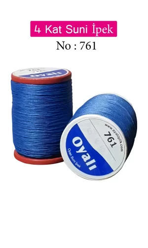 Oyalı 4 Kat Suni İpek İplik İğne Oyası Boncuk İpi Tığ Oyası No:761
