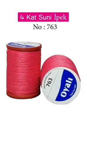 Oyalı 4 Kat Suni İpek İplik İğne Oyası Boncuk İpi Tığ Oyası No:763