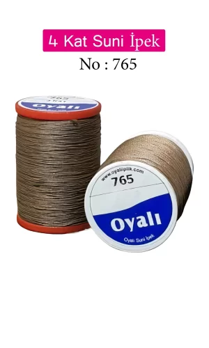 Oyalı 4 Kat Suni İpek İplik İğne Oyası Boncuk İpi Tığ Oyası No:765